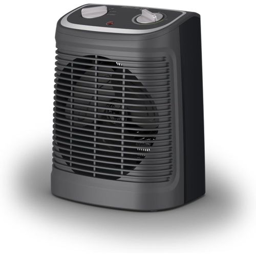 Radiateur Électrique, Ventilateur, Soufflant, Chauffage D¿Appoint, Ventilation Chaud/Froid, 2 Vitesses, 2400 W, Silencieux Instant Comfort Compact, Gris/Noir So2330F2[Z21]