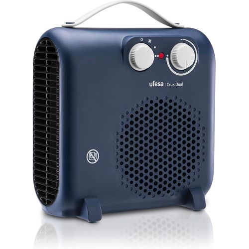 lbgwp60-Crux Dual Radiateur De 2000W, 3 Niveaux De Puissance, Thermostat Réglable, Utilisation Horizontale Et Verticale, Fonction Ventilation, Bleu
