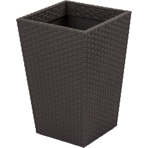 Lbgwp60-Petit Pot De Fleurs Carré Gris Graphite 24 L