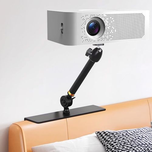 Support De Projecteur Pour Lit Et Canapé - Bras Fixe 20 Cm - Design Caché, Compatible Avec 99% De Projecteurs, Xgimi, Nebula, Vankyo, Epson...