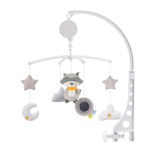 Mobile Musical Berceau De Bébé,Jouet De Porte-Lit Pour Bébé Rotatif 360 ° ,Hochet De Chevet Pour Nouveauné (Raton Laveur