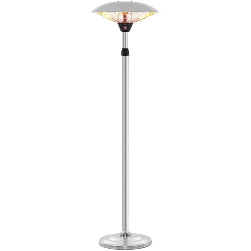 lbgwp60-Chauffage Extérieur Infrarouge Irs 2020, Radiateur Rayonnant Sur Pied, Chauffage Terrasse, Elément De 2000W, Réglable En 2 Niveaux, Réglable En Hauteur, Ip34