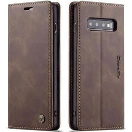 Smartlegend Coque Samsung Galaxy S10 Plus Bumper Housse Etui En Cuir Pu Flip Case [2 Emplacements Pour Cartes Et Monnaie] Couleur Ca
