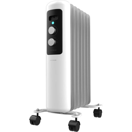 lbgwp60-Radiateur À Huile Readywarm 750 Space White, 1500 W, Chauffe Jusqu'À 15 M² Thermostat Réglable, Technologie Heat Space, Transport Facile Avec Easygo. Idéal Pour Les Petits Espaces