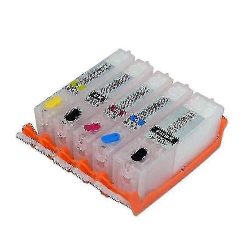 Cartouche d'encre rechargeable avec puce permanente pour imprimante Canon Pixma TS705 TR7550 TS9155