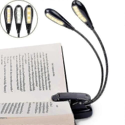 Lampe De Support De Musique Rechargeable À 14 Led Avec 3 Niveaux De Luminosité,Lumière À Pince Pour Le Bureau De Lecture De Partitions