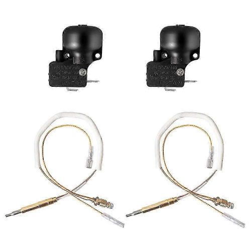 Kit de réparation de chauffage de terrasse au gaz avec thermocouple et interrupteur de décharge pour la sécurité du chauffage extérieur au propane,paquet de 2