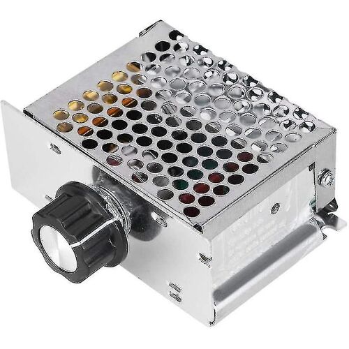 Gradateur pour moteur 220v,régulateur de tension AC 4000w,contrôleur de vitesse pour variateur de moteur électrique,plage de tension réglable de 10v à 220v-yuyu