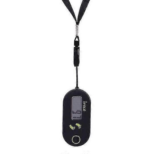 Simple Mini Compteur De Pas Marche 3d Podomètre Numérique Pour Exercice Hommes Femmes (Noir)-Yu