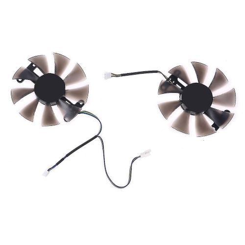 2x 85mm Pld10015B12H 0.55A Rx580 Rx590 Pour Powercolor Dataland Radeon Rx 580 590 Red Devil Carte graphique Refroidissement Fan-yu