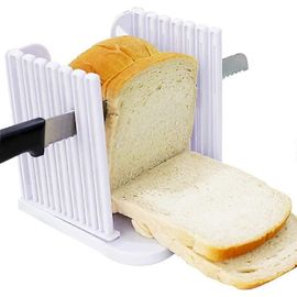 Trancheuse à pain pour machine à pain maison,planche à découper et guide de trancheuse,pliable et compacte