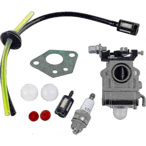 Kit de carburateur de débroussailleuse 43-52cc avec joint,tuyau,bougie d'allumage,filtre à carburant (1 jeu)