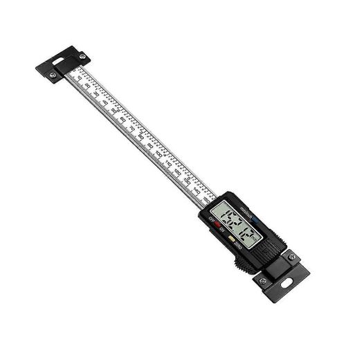 Règle d'affichage numérique verticale horizontale en acier inoxydable Niveau d'affichage LCD pied à coulisse 0-15cm