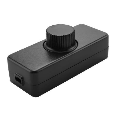 Gradateur En Ligne Avec Interrupteur Marche/Arrêt Intégré Et Bouton De Commande Pour Ampoules Led/Incandescentes À Intensité Variable 3-100w