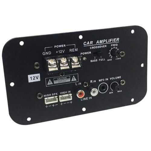 Carte d'amplificateur de subwoofer de voiture, carte d'amplificateur Hifi haute puissance de subwoofer 500w DC 12v-yvan