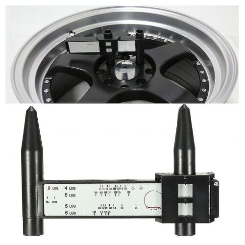 Pcd Jauge Règle Jante Voiture Roue Boulon Modèle Jauge De Mesure Outil Trou 4 5 6 8 Cosse