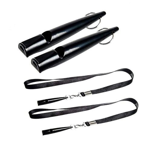 Sifflets De Dressage De Chien,Sifflet Pour Chien 210.5 Avec Lanière,Sifflet Pour Chien Noir Pour Rappel,Aboiement (2 Pac-Yuyu