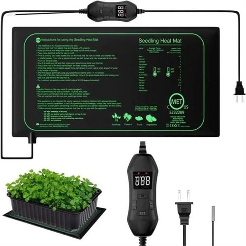 Tapis chauffant - Non spécifié - Modèle non spécifié - Thermostat numérique - 25 cm x 52,5 cm - 20°C à 45°C