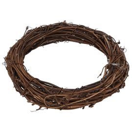 Guirlande de couronne de Noël en vigne naturelle,8 pièces 2 tailles bricolage en rotin Décor de porte d'entrée