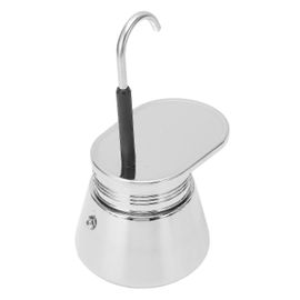 Cafetière Manuelle Moka Pot 50ml À Bec Unique En Acier Inoxydable Pour La Maison Et Le Bureau