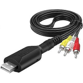 Câble de carte de capture vidéo USB2.0,capture RCA vers USB Capture audio vidéo Grabber VHS,DVD,AV vers convertisseur numérique