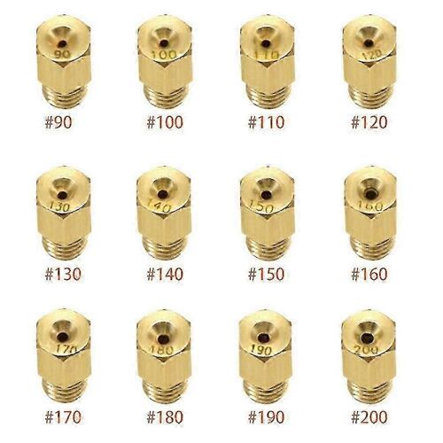 12pcs Carburateur De Moto Main Jet Nozzle Kit Pour Mikuni Vm Tm Carb 90 Taille