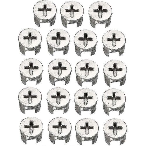 15 Pcs 15x12mm Cam Lock Connecteurs Pour Meubles Armoire Tiroir Armoire Panneau Assemblage Raccords