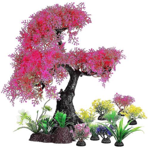 10 Pcs Aquarium Plantes Aquarium Plantes En Plastique Réaliste Aquarium Aquarium Arbre Betta Aquarium Aquarium Décor Décorations D'aquarium