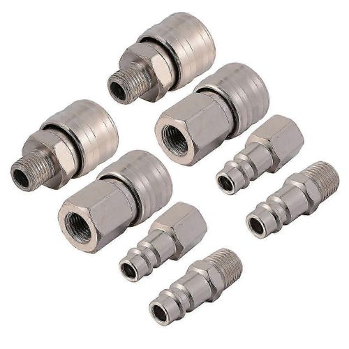 Accessoires pour compresseurs Raccords de coupleur d'air Coupleur d'air 1/4 NPT Coupleur haut débit Bouchon de coupleur d'air 1/4 Adaptateurs de coupleurs d'air