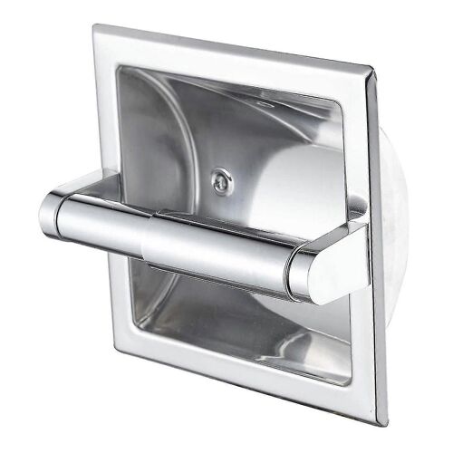Porte-papier toilette encastré en acier inoxydable,porte-papier toilette mural,distributeur de rouleaux pour salle de bain