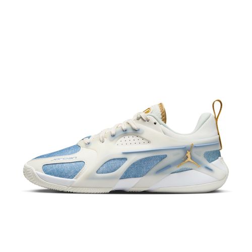 Chaussure De Basket Jordan Heir Series Denim And Gold Pour Blanc
