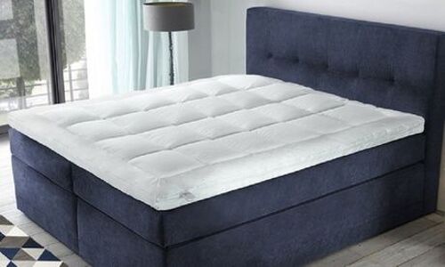 Surmatelas Bi-Technologie À Mémoire De Forme Et Microfibres : 200 X 200 Cm