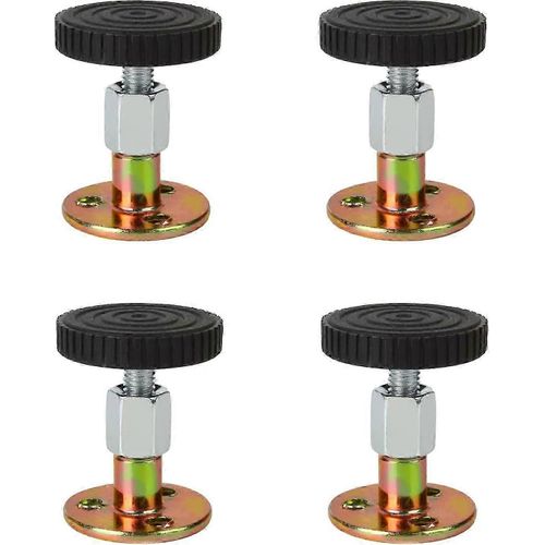 4 Pcs Cadre De Lit Anti-Secousse Pour Stabilisateur De Canapé-Lit,Noir (46-64 Mm)