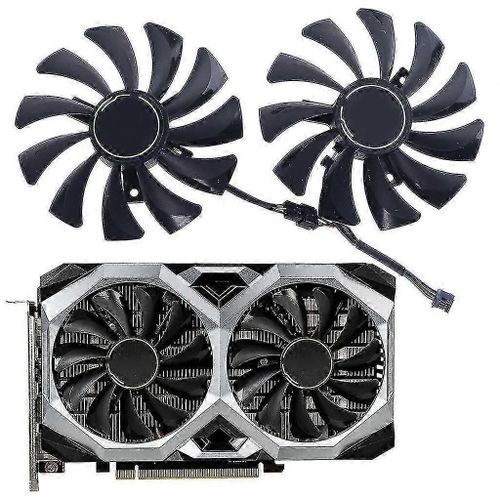 Remplacement de la paire de ventilateurs de refroidissement GPU à 4 broches pour la carte graphique GTX 1060/1660Ti/RTX 2060 Ventus XS C