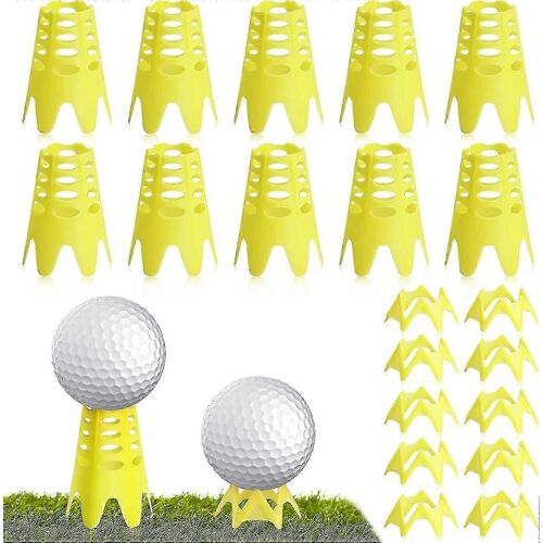 20pcs Latex De Golf En Plastique Pour L'entraînement Au Simulateur Intérieur / Extérieur,Tee-Shirts D'entraînement Compatibles Avec Les Tapis De Golf