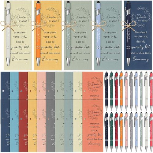 ChenQuanSarl-Ensembles Cadeaux De Remerciement Pour Les Collègues Stylo À Bille De Motivation Avec Carte Marque-Page Pour Collègues D'Équipe, Infirmières, Enseignants, Amis Et Employés