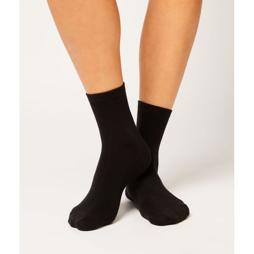 Lot De 2 Paires De Chaussettes Matière Thermique - Warm Me Up 2pp - M/L - Black - Femme - Etam