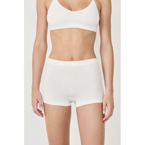 Short Boyleg Sans Coutures En Coton Biologique - Amande - S - Ecru - Femme - Etam