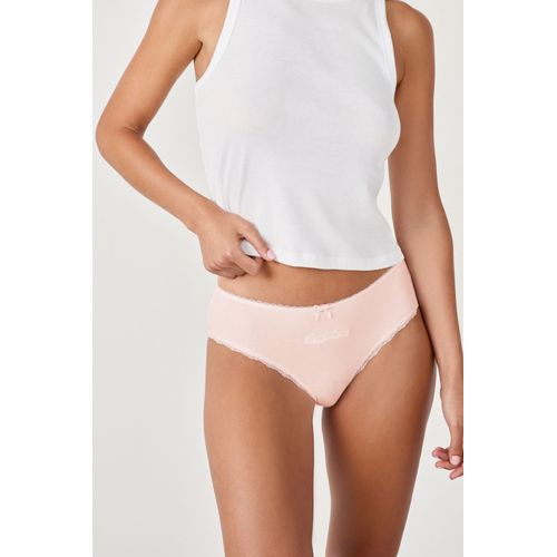 Shorty En Coton Brodé - Moony - S - Pink - Femme - Etam