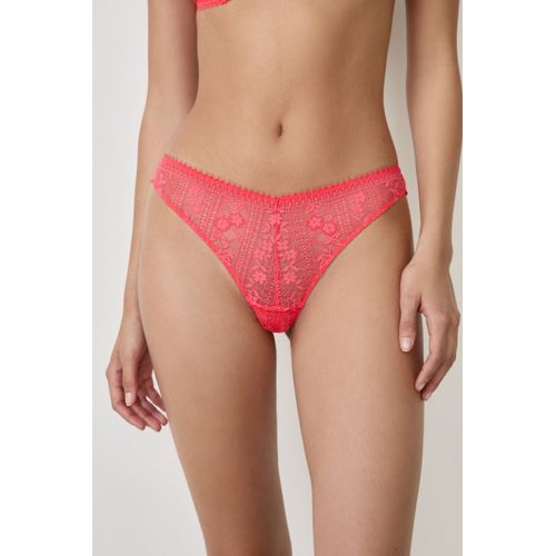 Tanga En Dentelle - Aura - 42 - Geranium - Femme - Etam
