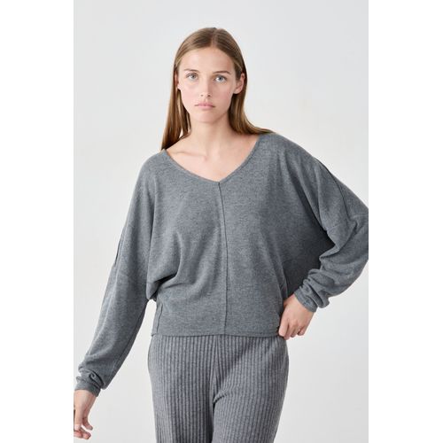 Pull Col V - Ganelle - Xl - Anthracite - Femme - Etam