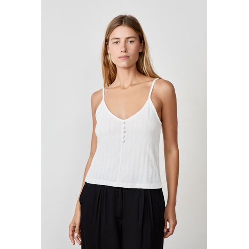 Débardeur En Coton À Fines Bretelles - Anita - Xs - White - Femme - Etam