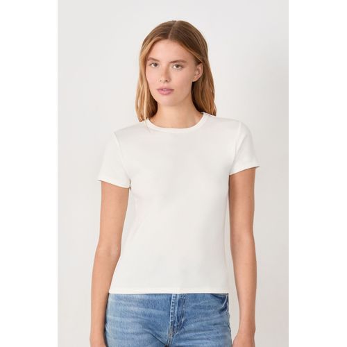 T-Shirt Manches Courtes En Coton - July - L - White - Femme - Etam