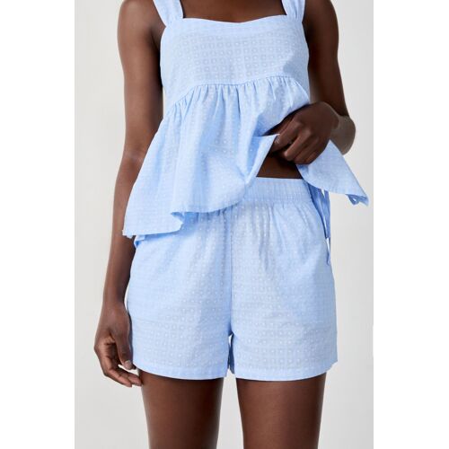Short En Coton - Cataline - S - Bleu - Femme - Etam