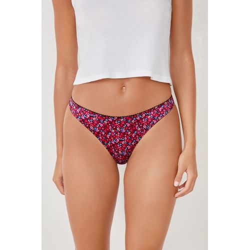 String En Microfibre Imprimé - Glossy - L - Pourpre - Femme - Etam