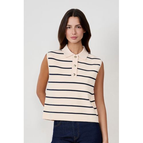 Pull Sans Manches - Fei - S - Ecru - Femme - Etam