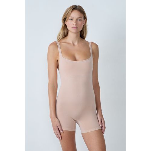 Combishort En Coton Biologique - Amande - L - Ble - Femme - Etam