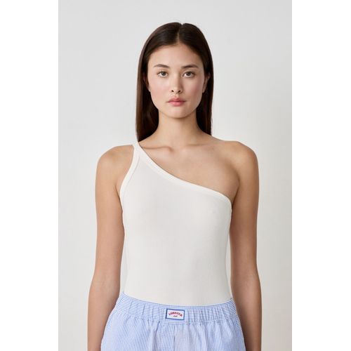Débardeur Asymétrique En Coton - Soleda - Xl - White - Femme - Etam