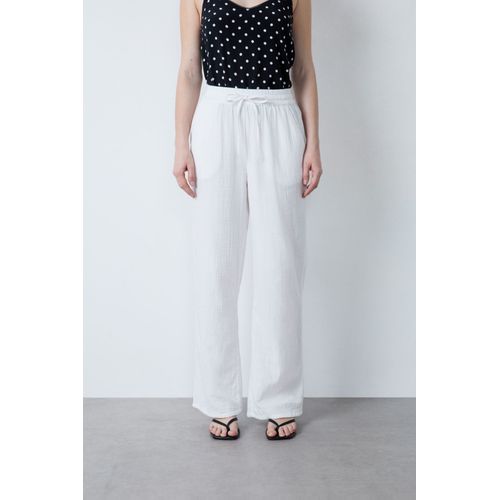 Pantalon En Gaze De Coton - Conny - M - White - Femme - Etam