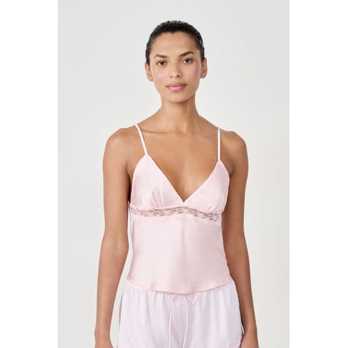 Caraco Satiné Détail Dentelle - Nabloh - L - Rose Givre - Femme - Etam